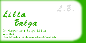 lilla balga business card